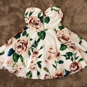 Rose Printed Dress